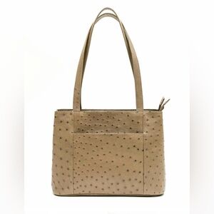 Karoo Classic Genuine Ostrich Leather Handbag made in South Africa.